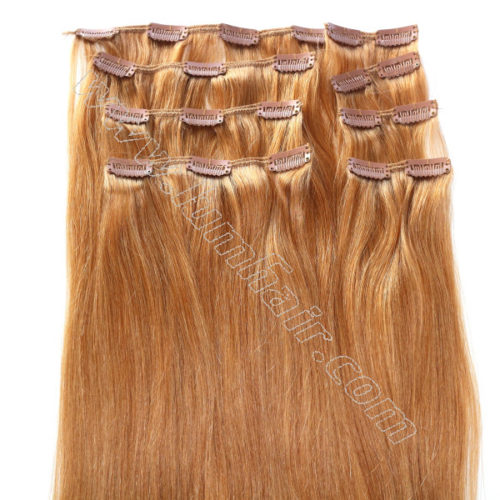 Grade-6A remy hair clip in extensions