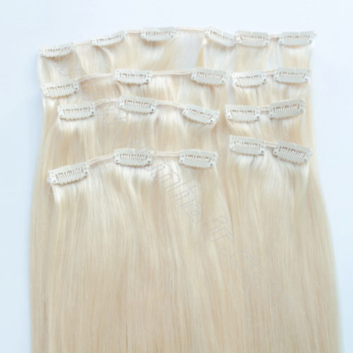 Grade-6A Human clip in hair extensions