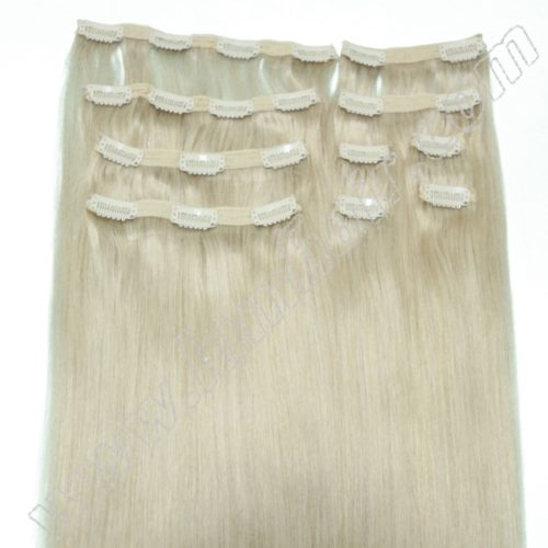 Clip in Human Hair Extensions 10pcs 22clips #24 (1)