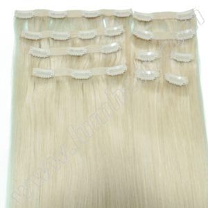 Clip on Hair Extensions 10pcs 22clips #613 (4)