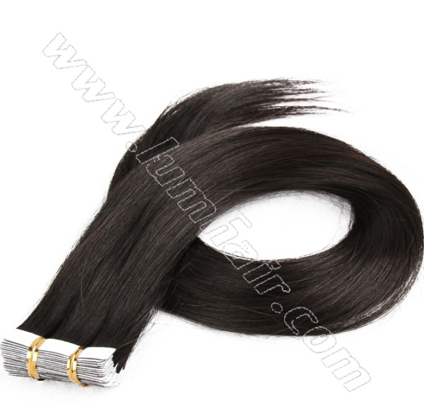 Tape hair extensions short hair