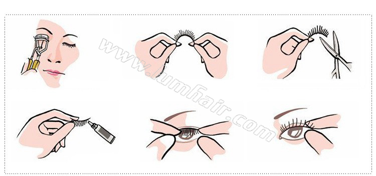 Wear suitable eyelashes for your eyeshape
