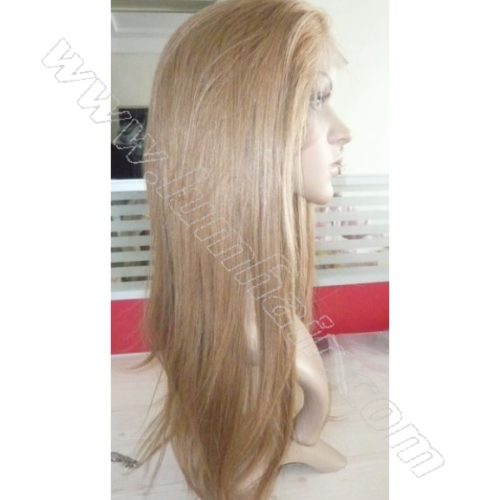 Blonde human hair lace wig