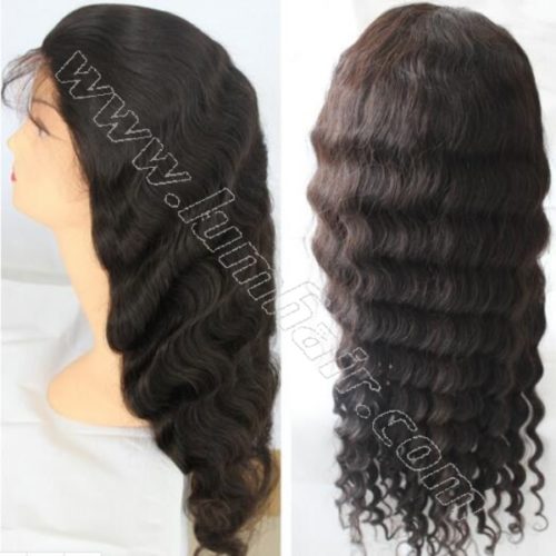 Full lace human hair wigs with baby hair
