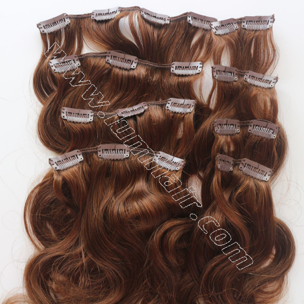 Curly hair extensions clip in