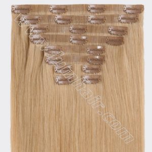Seamless clip hair extensions