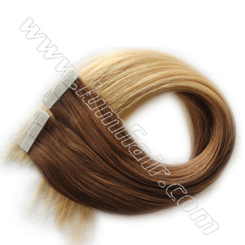 brown and blonde hair ombre