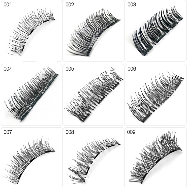 Magnetic lashes with 3 magnets