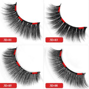 3D Magnetic false lash with 3 magnets